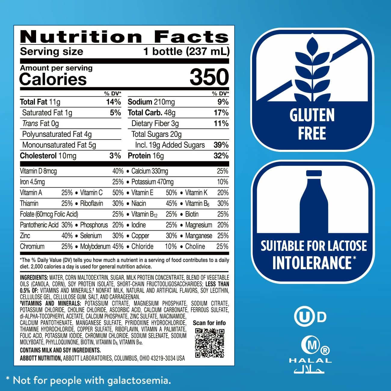 Person holding Ensure Plus Vanilla nutrition shake bottle for on-the-go nutrition