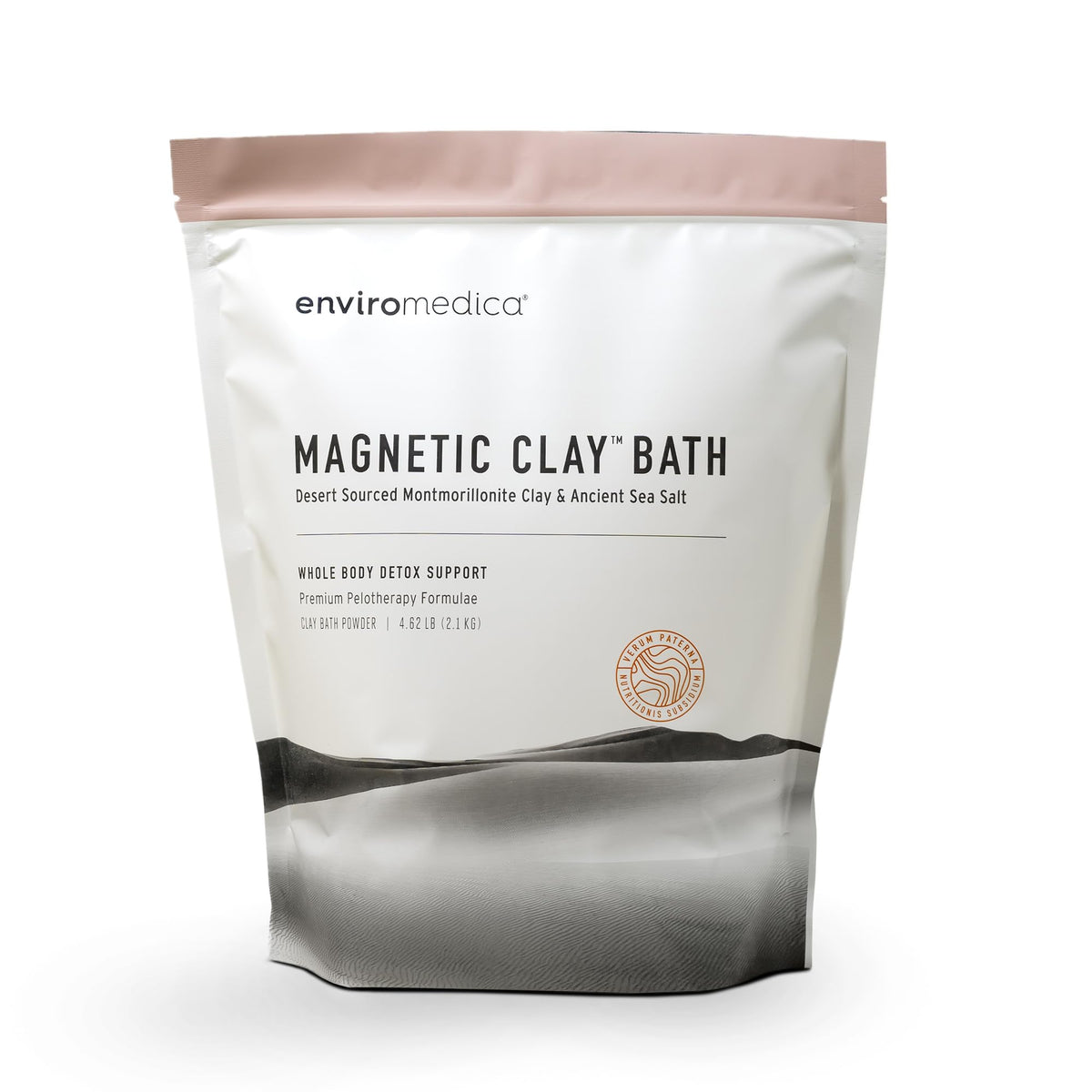 Enviromedica Magnetic Bentonite Bath powder dissolving for a cleansing soak
