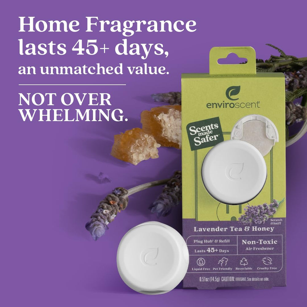 Enviroscent living room setup showcases gentle, non-toxic aroma in a cozy space