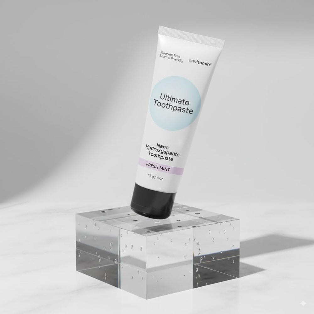 Envvitamin fresh breath scene with mint and tea tree oil for balanced mouth microbiome