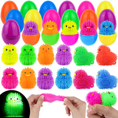 Envotek Easter egg filled with LED puffer ball for festive hunts.