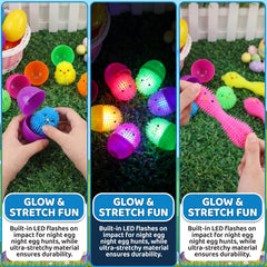 Envotek stress relief squeeze toy with soft, spiky LED ball.