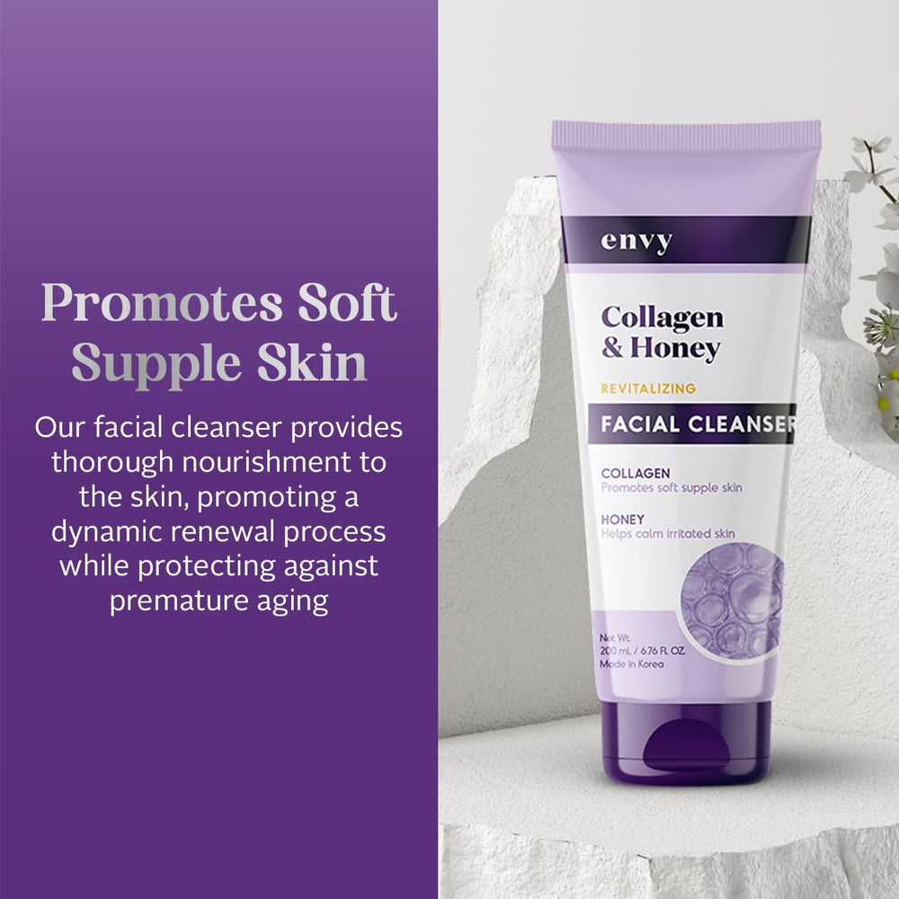 Close-up of foam from Envy cleanser showing gentle lather