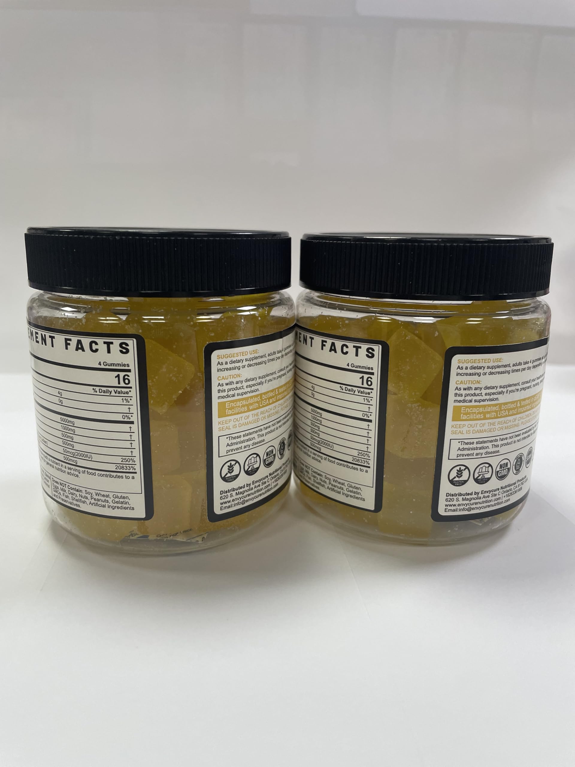 EnvyCure Creatine Monohydrate Gummies production with GMP seal implies quality and safety