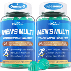 EnvyCure methylated multivitamin gummies bottle front showing daily energy support.