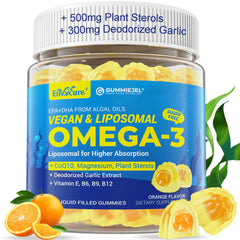 EnvyCure vegan omega-3 gummies bottle for daily wellness