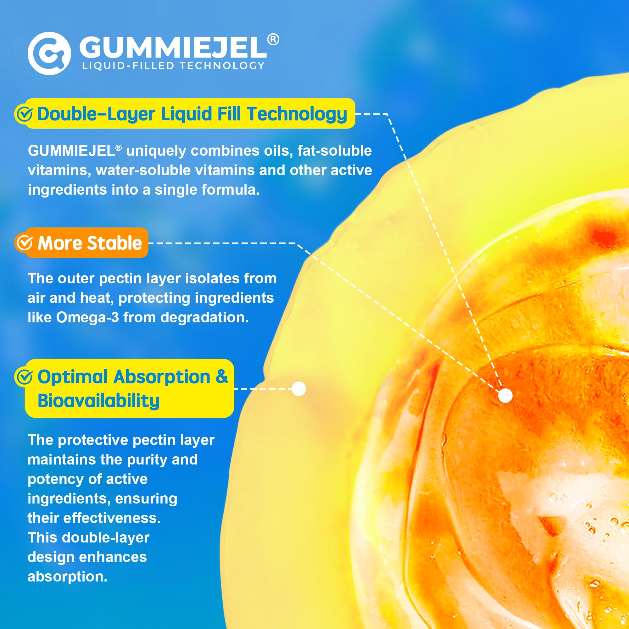 EnvyCure vegan omega-3 gummies ingredients panel readable on label