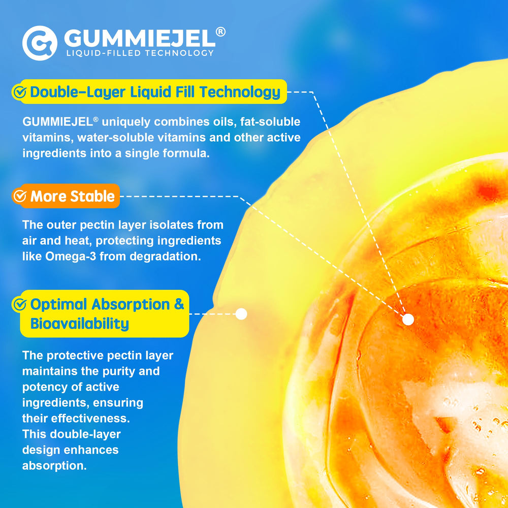 EnvyCure vegan omega-3 gummies ingredients panel readable on label