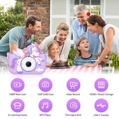 Envyvip unicorn camera in use during playtime showcasing kid-friendly interface