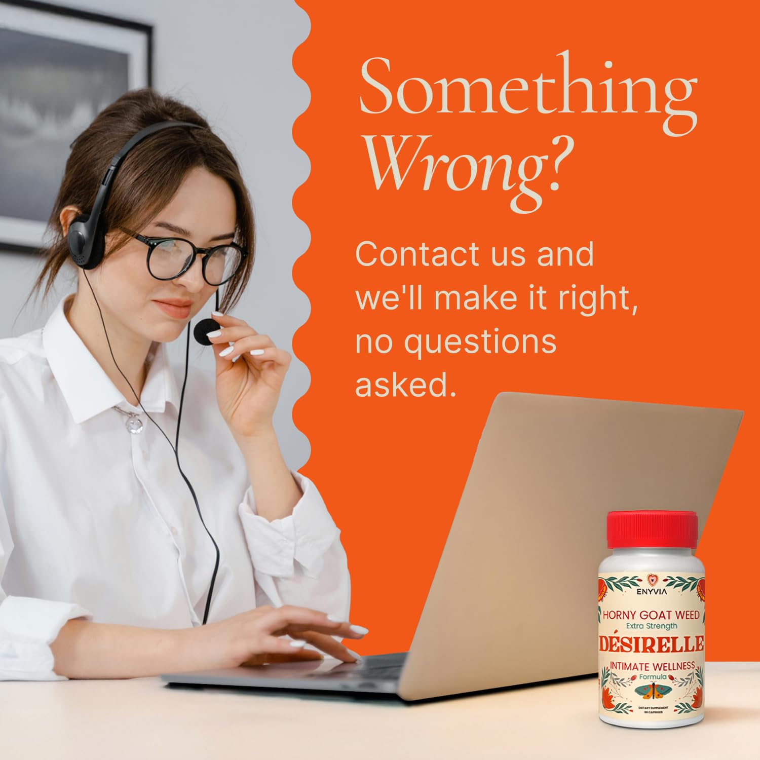 Enyvia Libido Support USA-tested label indicating quality assurance