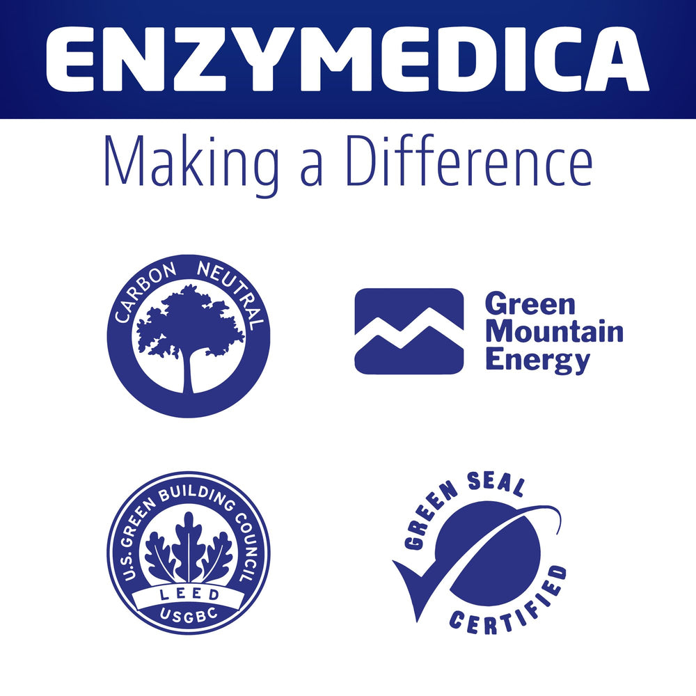 Enzymedica Betaine HCl packaging box conveys purity and vegan promise.