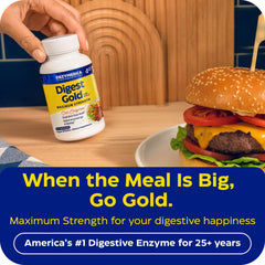 Close-up of Enzymedica Digest Gold + ATPro label with enzyme blend.