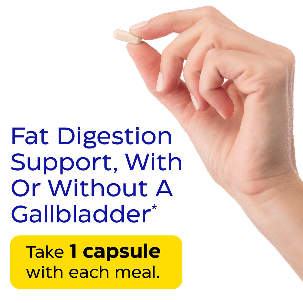 Back label of Lypo Gold detailing digestion support directions