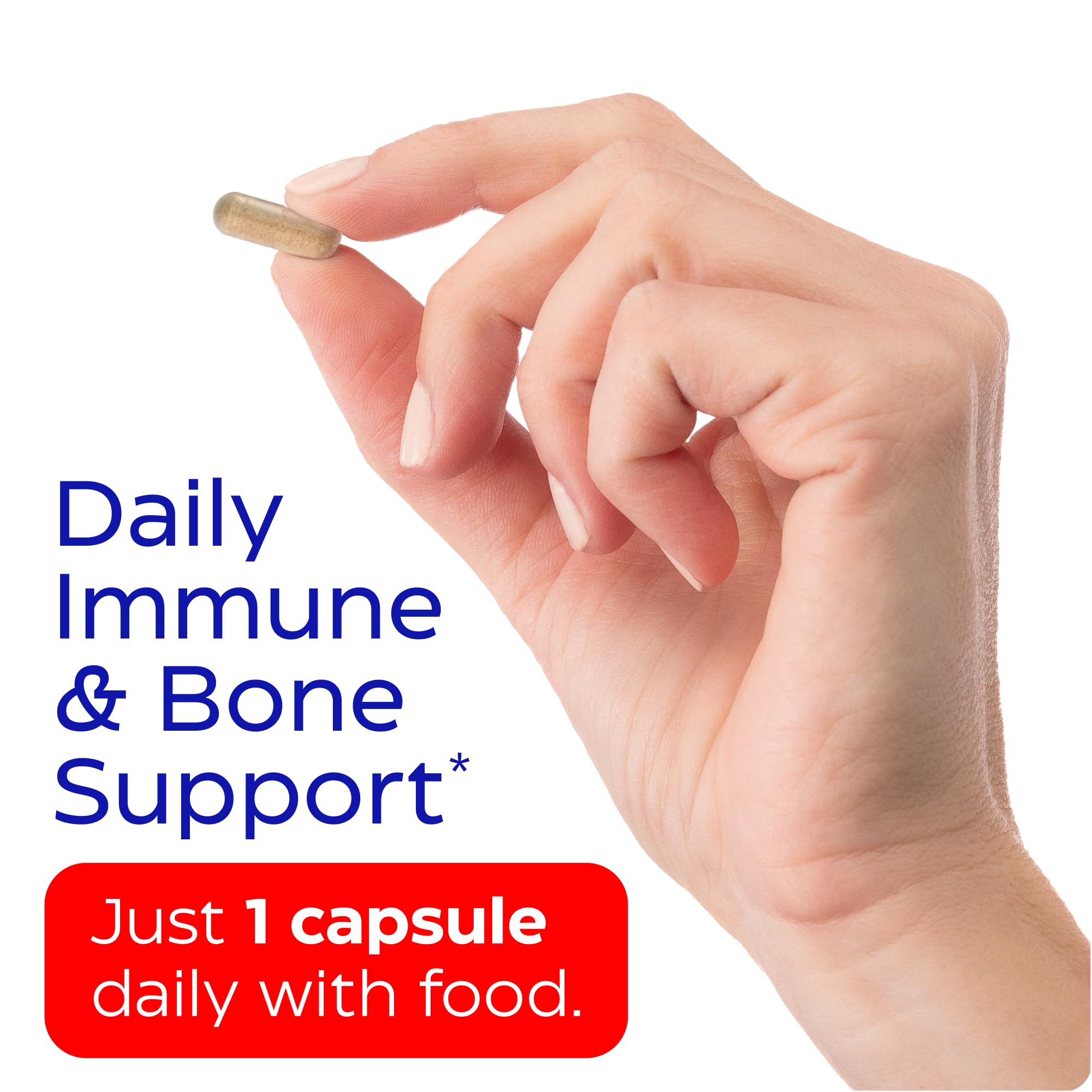 Inulin prebiotic icon near Vitamin D3 K2 capsules