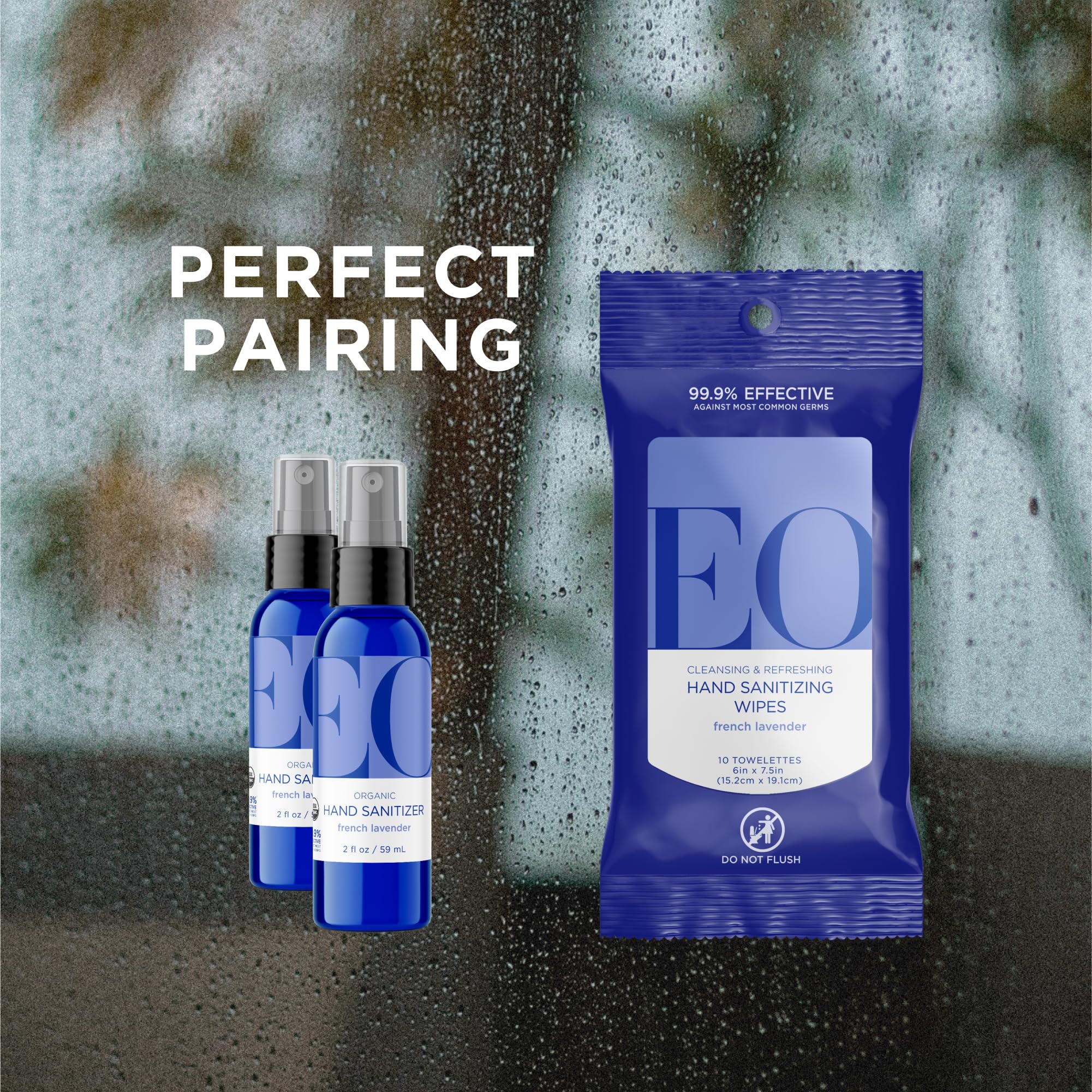 EO Hand Sanitizer Spray uses organic sugar cane alcohol for clean hands