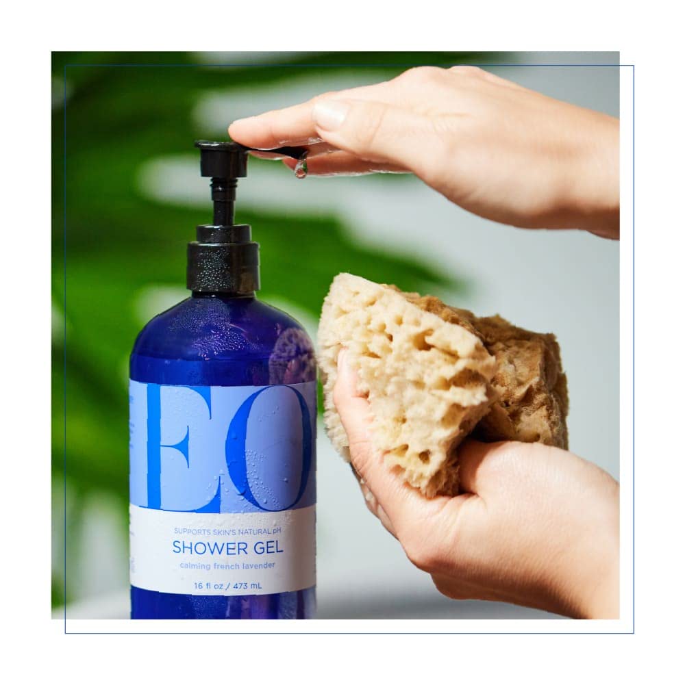 Glycerin and lavender essential oils visible on EO label