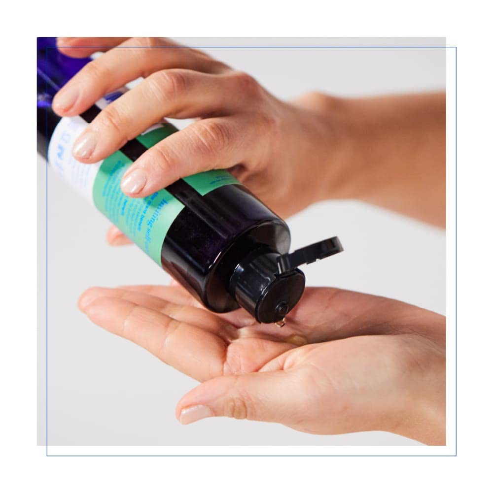 Creamy EO Lavender Shower Gel lather on skin for cleansing
