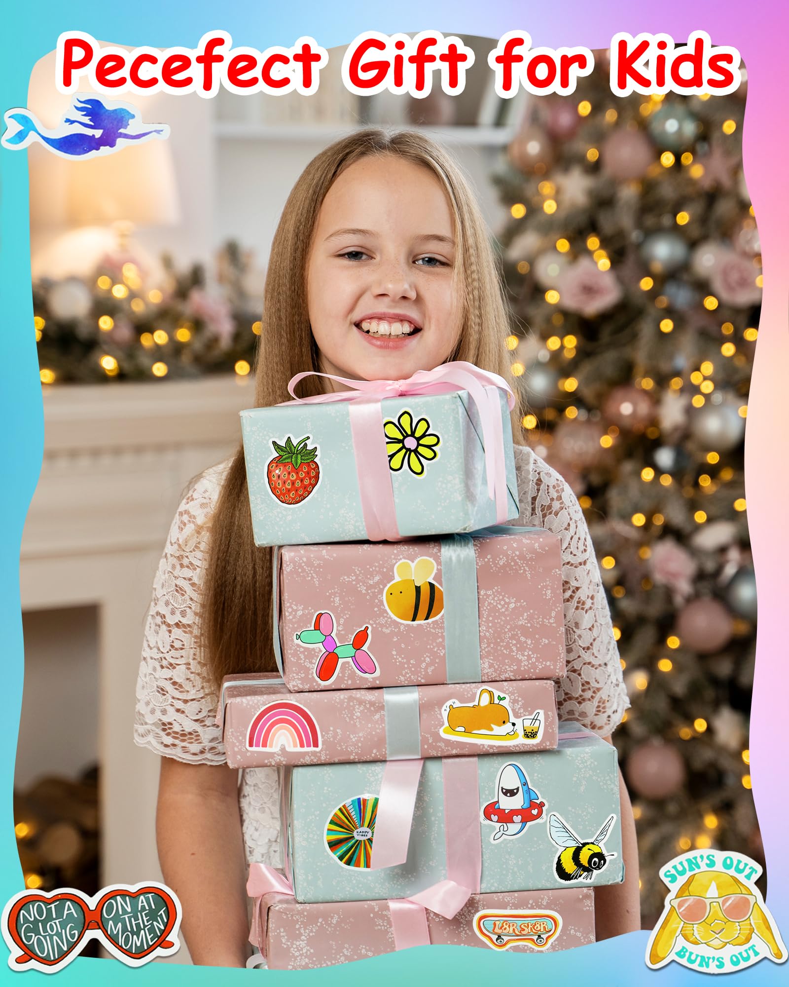 Eoaod gift ready sticker set for classroom prizes and gifts