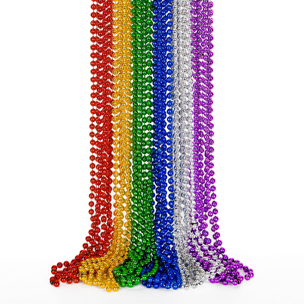 EOBOH Mardi Gras beads 12pc collection for festive party favors.