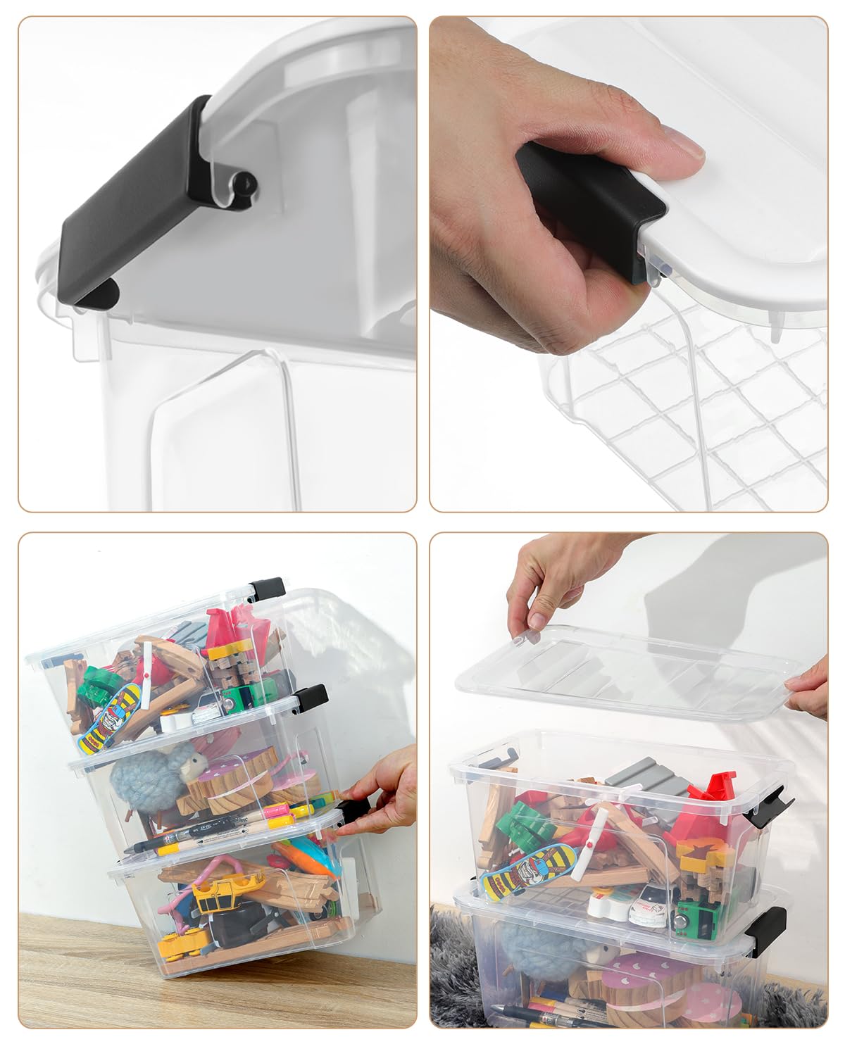 EOENVIVS kitchen storage bin for tidy countertops and cabinets.