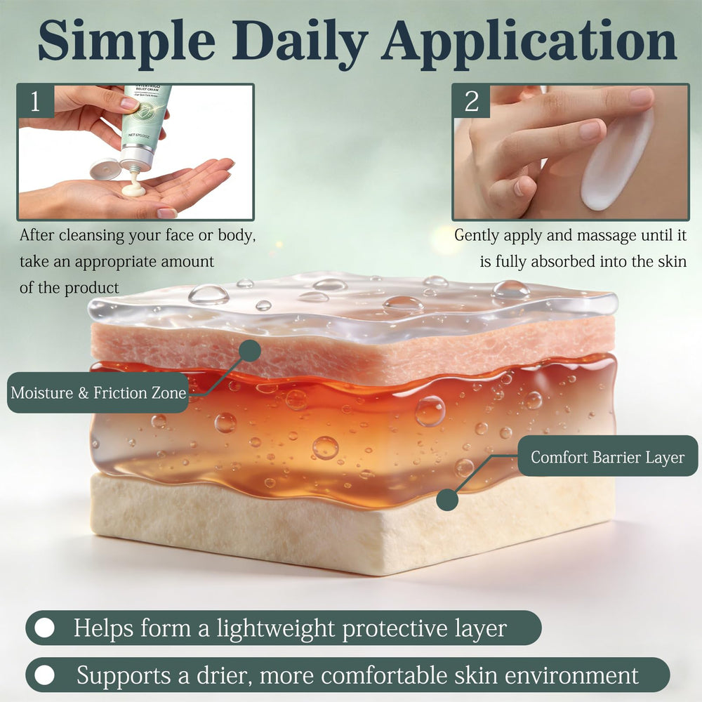 EOIRULA dry finish on skin after applying the cream.