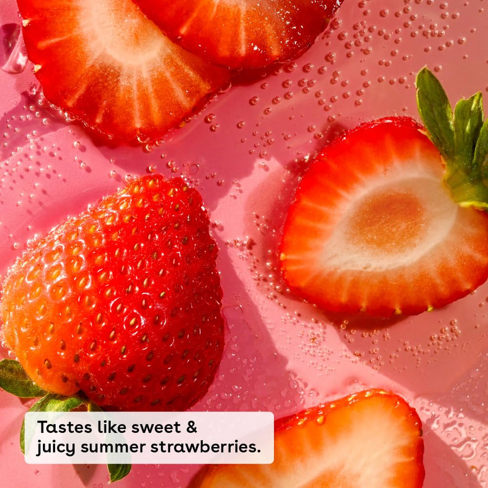 EOS lip balm close-up on lips showing smooth, hydrated feel