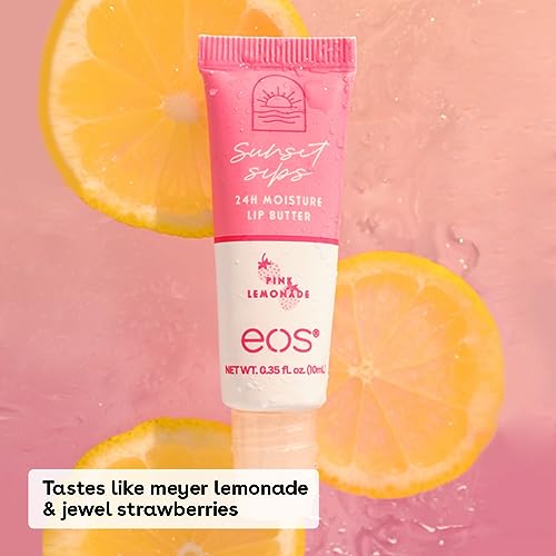 EOS 24H Moisture Super Balm wild cherry slushie tube nourishes dry lips