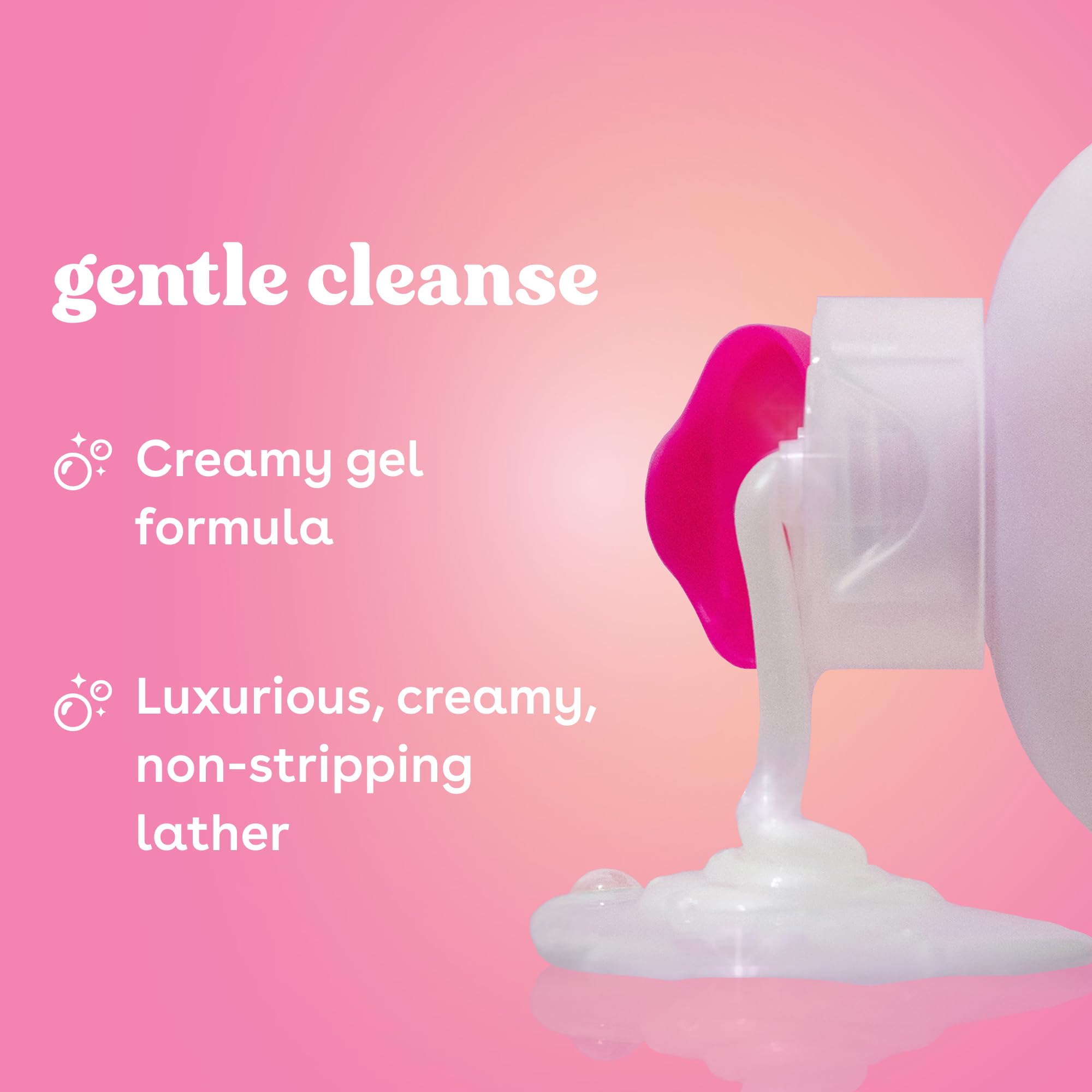 eos Body Wash with glycerin and vitamin E for lasting moisture