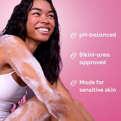 close-up of eos Cashmere Body Wash ingredients featuring shea butter