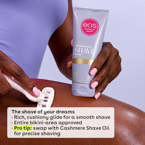 EOS Cashmere Shave Butter with cupuaçu butter ingredient for hydration