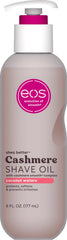 EOS Cashmere Shave Oil Coconut Waters bottle for smooth, nourishing shave.