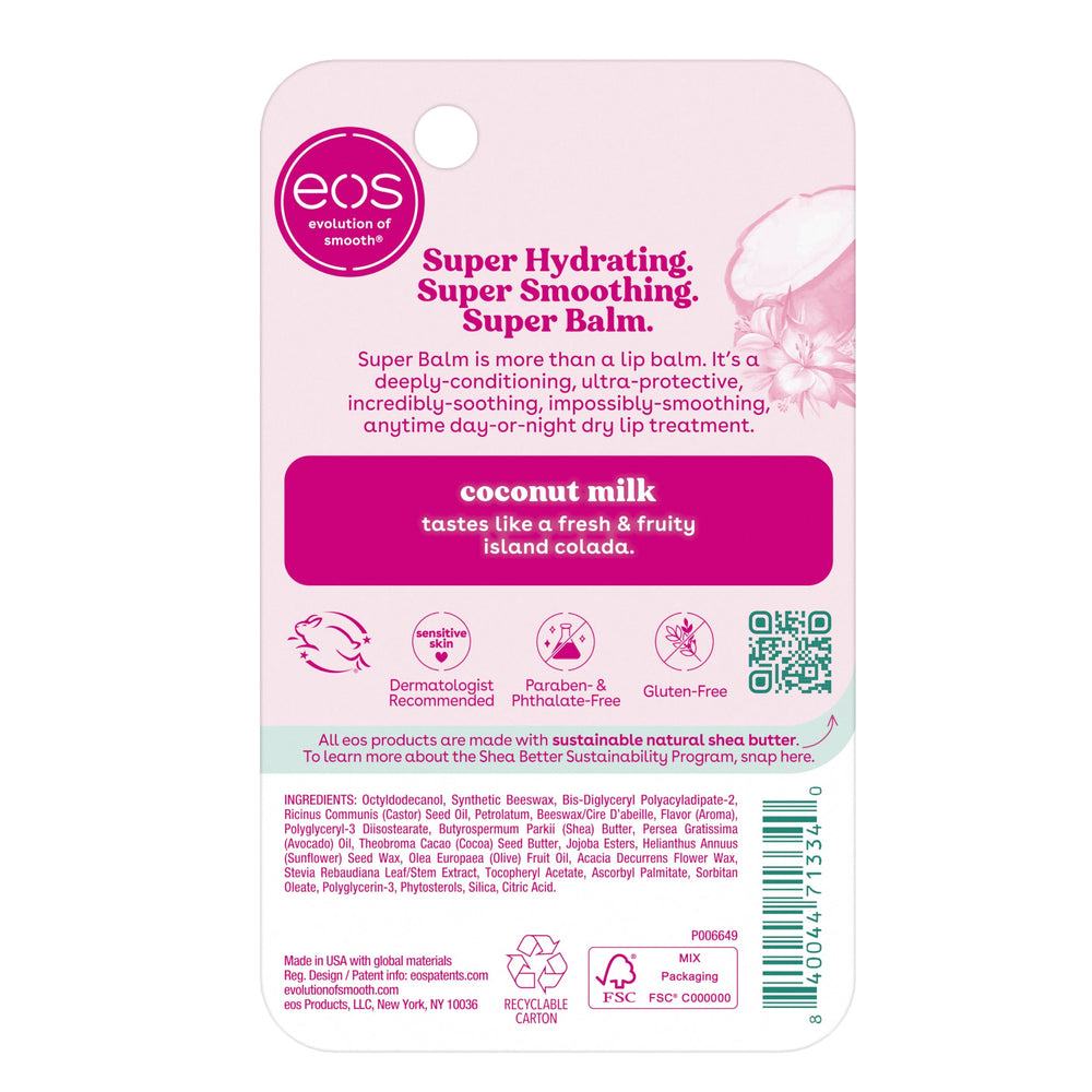 EOS sensitive-skin formula is hypoallergenic for lips
