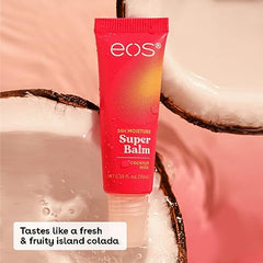 EOS Coconut Milk balm texture close-up reveals creamy conditioning