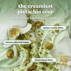 EOS Creme de Pistachio Lotion texture swatch on skin