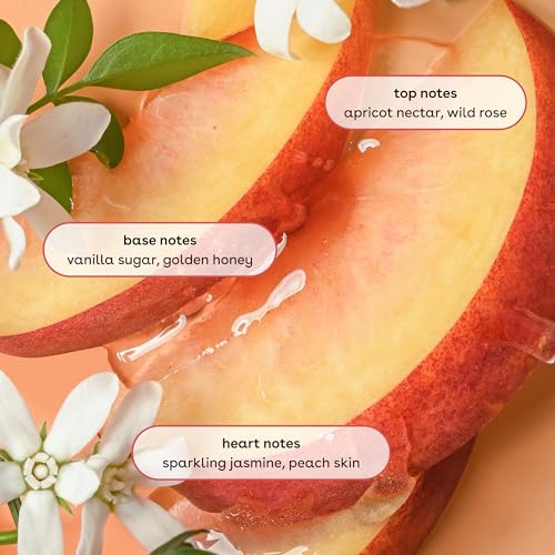 eos Jasmine Peach fragrance notes highlight juicy peach and jasmine petals