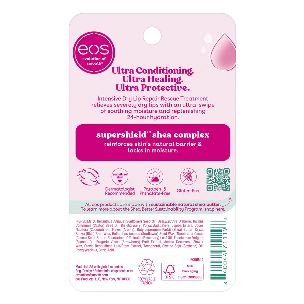 eos Paraben- and phthalate-free formula label suggests clean ingredients.