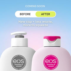 eos Shea Better Body Lotion Fresh & Cozy pump bottle showing easy dispensing