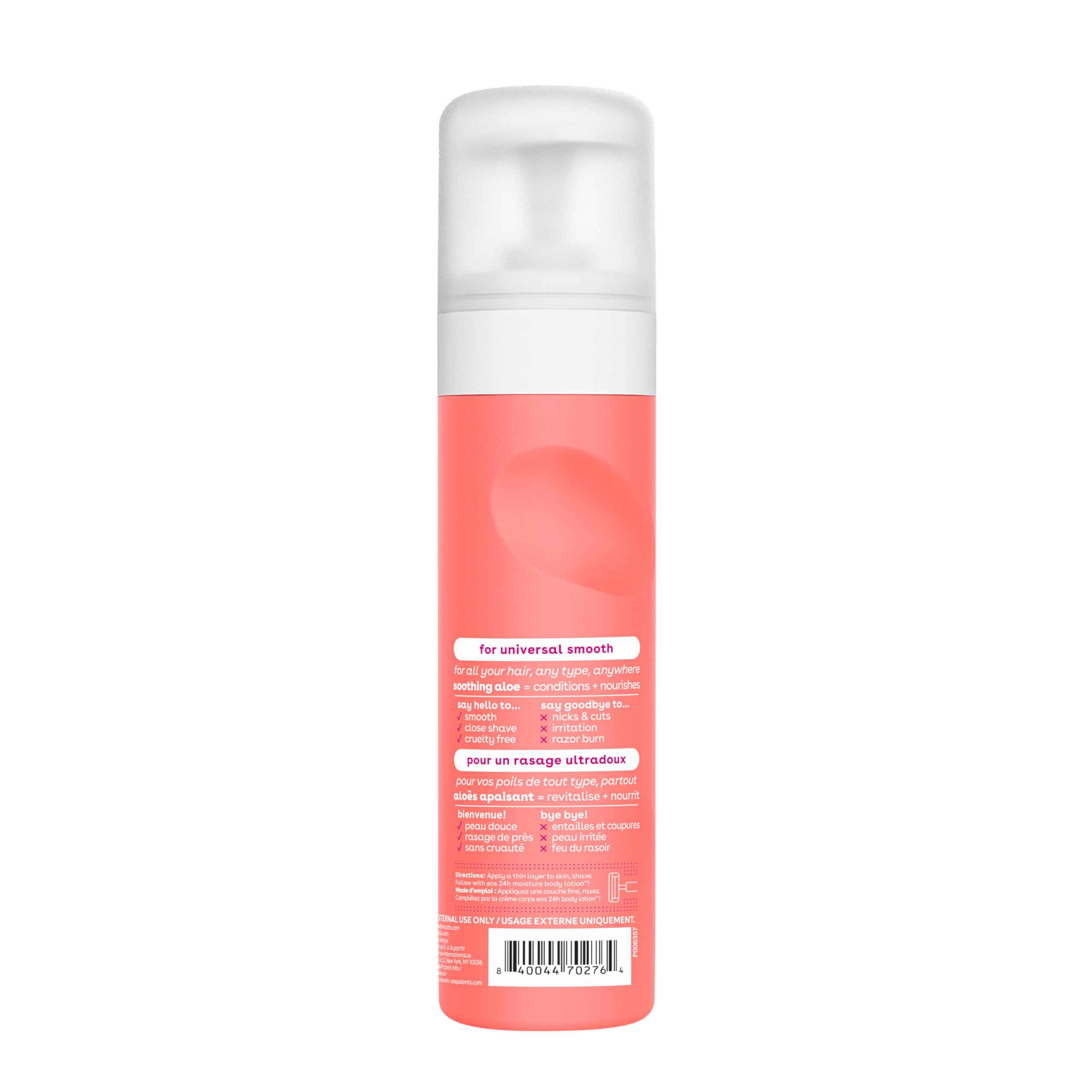 eos fragrance notes of verbena, cedar, and lemon inspire a spa-like ritual.