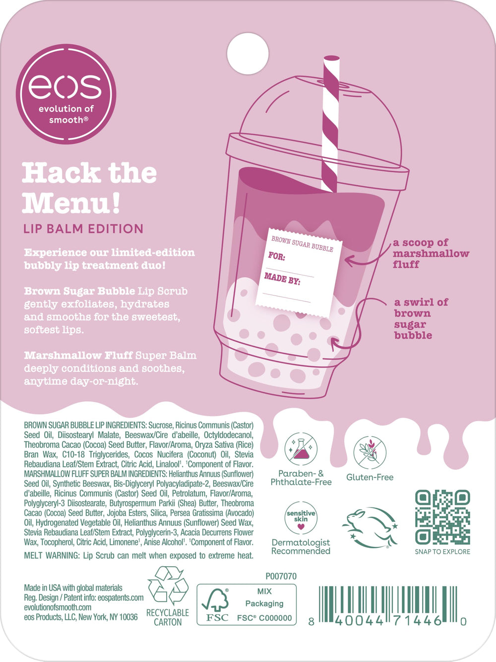 eos 2-pack gift set on display for gifting or daily routine
