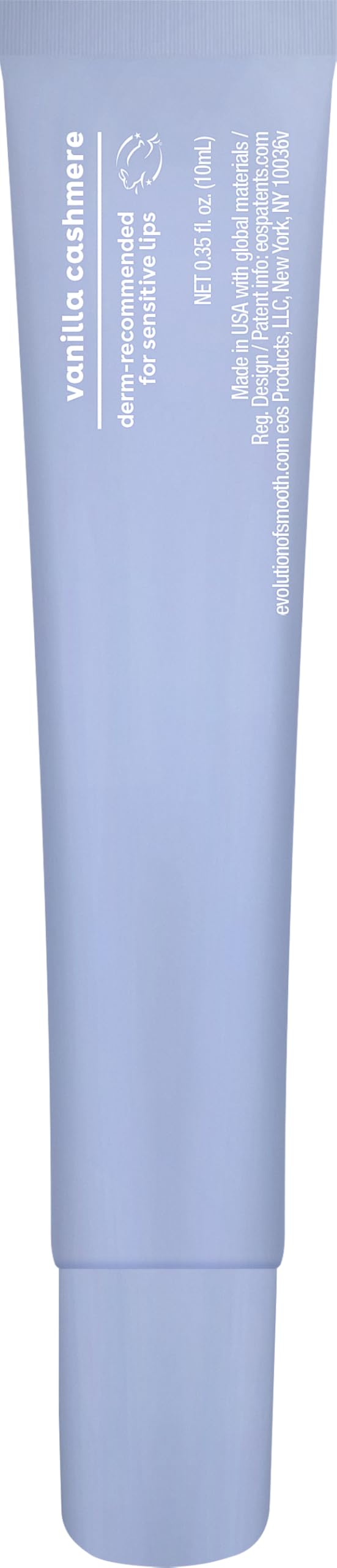 Sleek EOS Vanilla Cashmere Lip Butter packaging on vanity