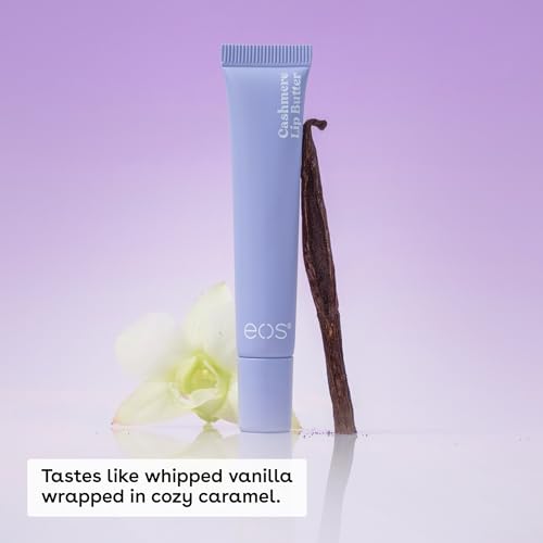 Close-up of EOS Vanilla Cashmere Smooth Complex texture with butters