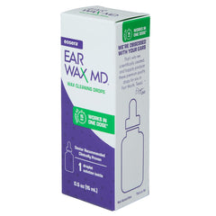 Pouring eosera Ear Wax MD Drops to start softening wax
