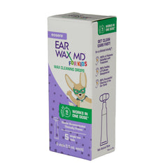 Eosera Ear Wax MD treatment steps showing fast action in minutes.