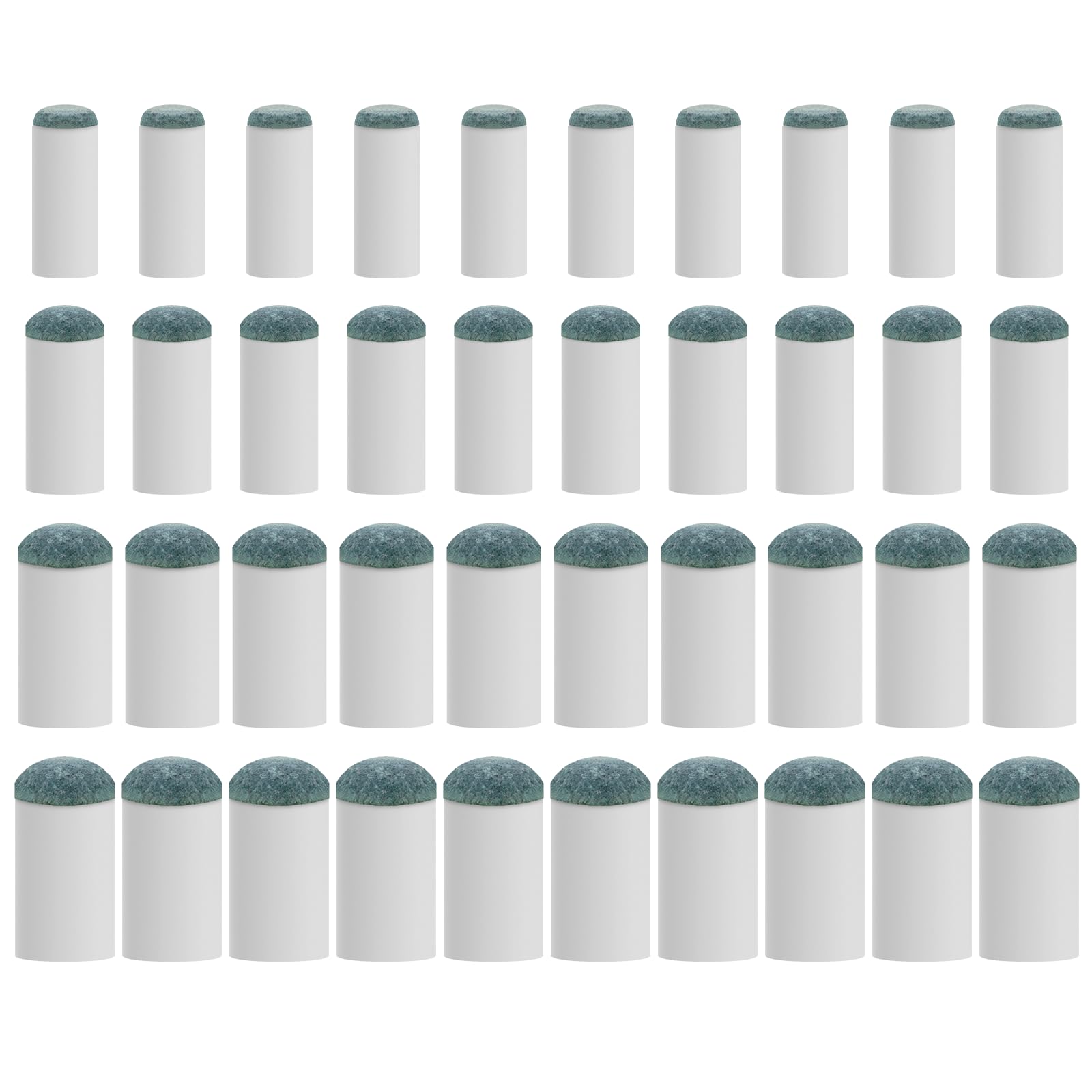 EOTJYAO 40pcs pool cue tips pack for quick cue maintenance.