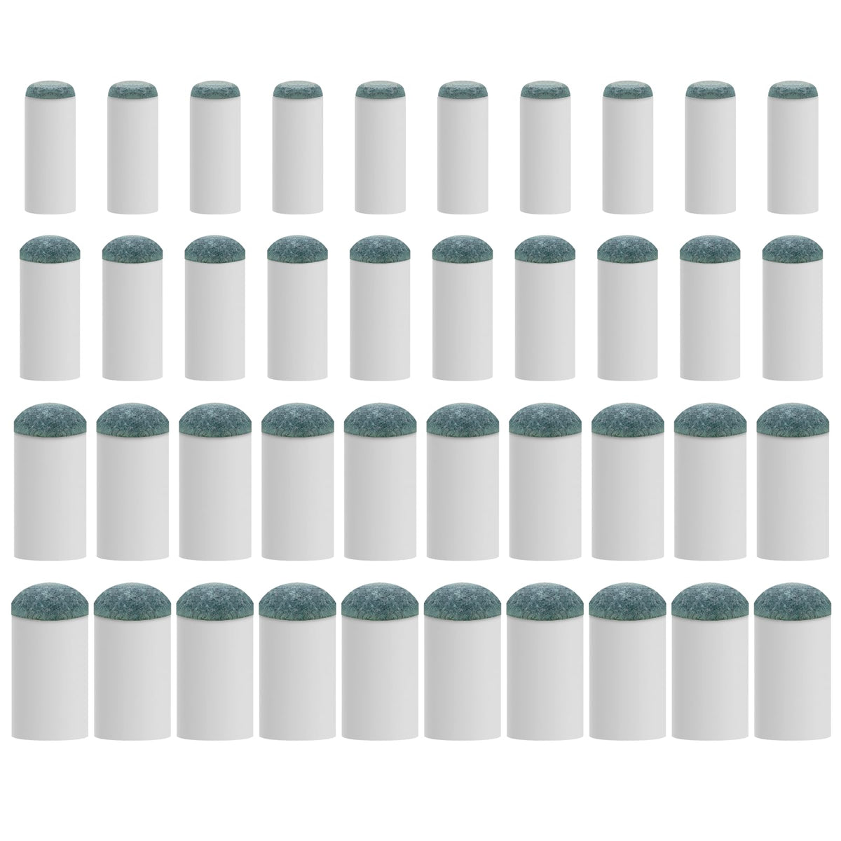 EOTJYAO 40pcs pool cue tips pack for quick cue maintenance.