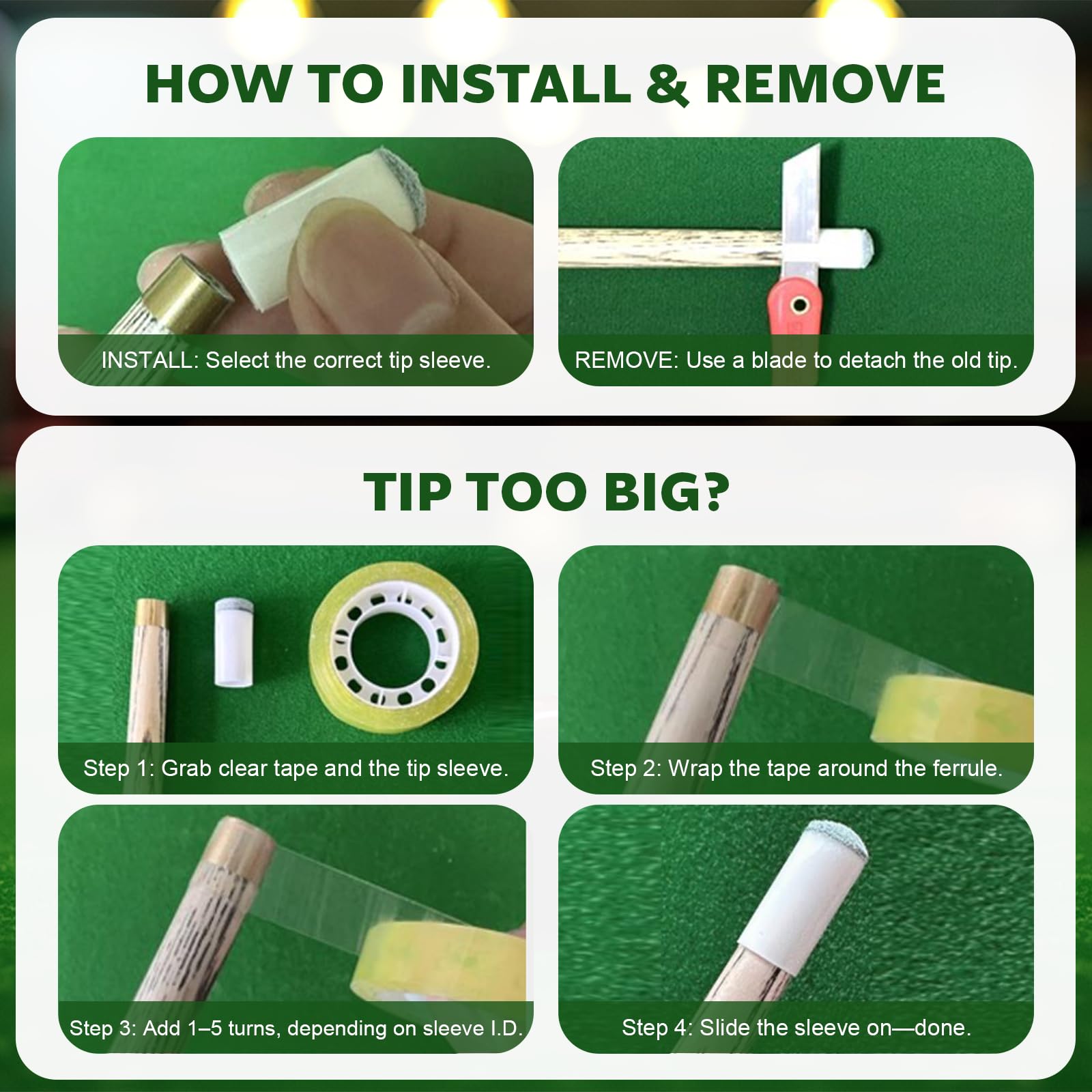 EOTJYAO no-glue installation demo for easy swaps.