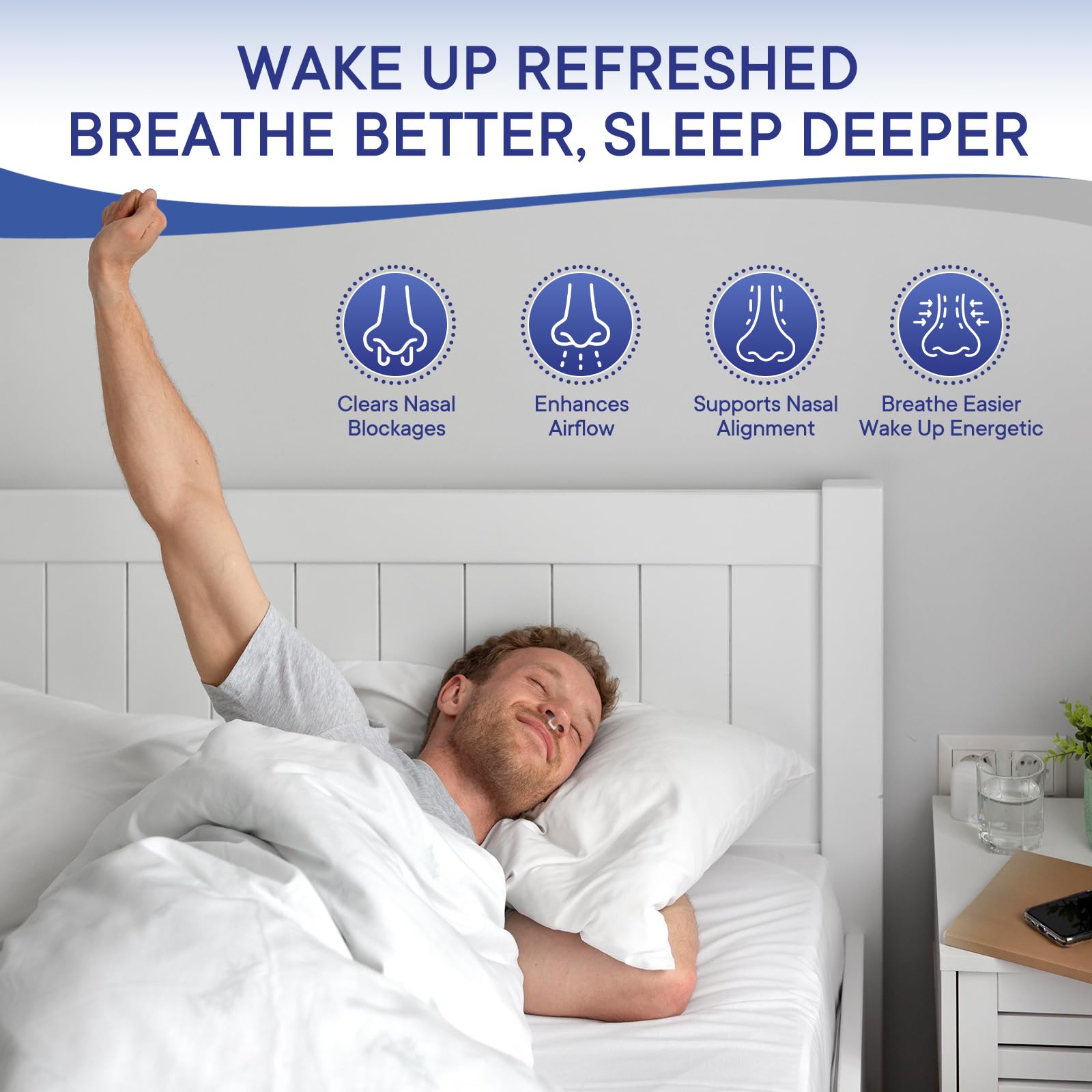 Eovvoe easy-to-use design stays securely in place overnight.