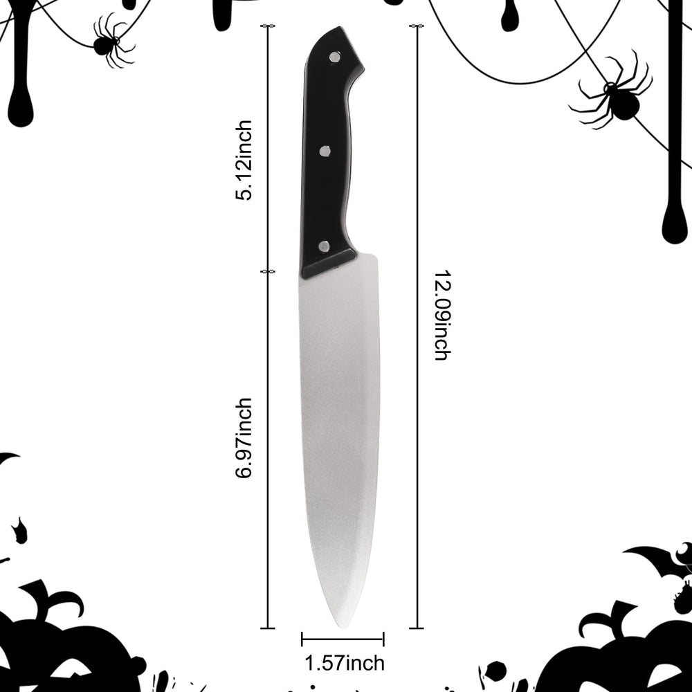 EPDPLAY prop knife blade close-up in gray, enhancing a convincing horror prop for pranks
