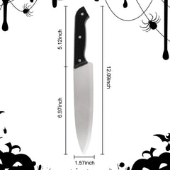 EPDPLAY prop knife blade close-up in gray, enhancing a convincing horror prop for pranks