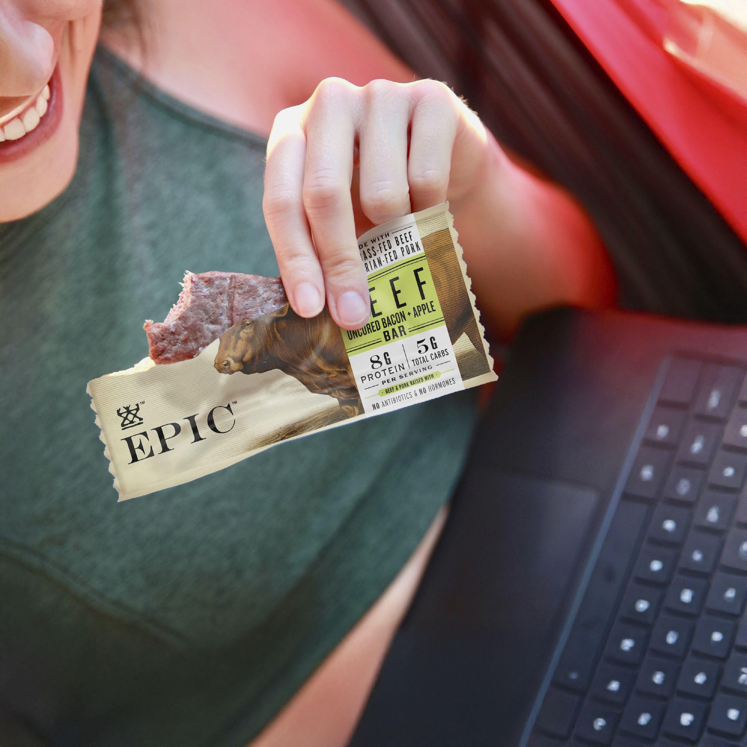 Epic Beef Apple Bacon Bars pantry friendly snack option